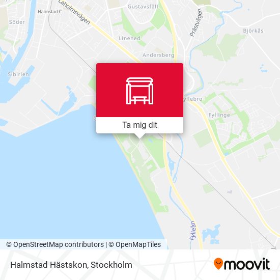 Halmstad Hästskon karta