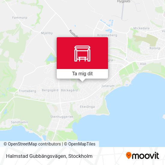 Halmstad Gubbängsvägen karta