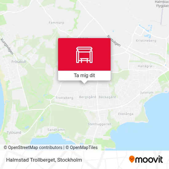 Halmstad Trollberget karta