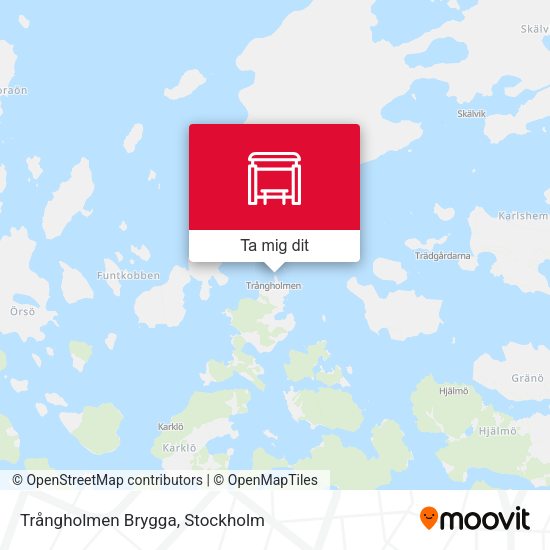 Trångholmen Brygga karta