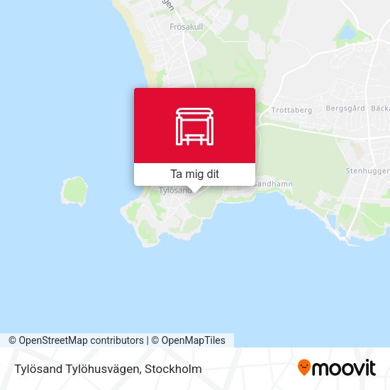 Tylösand Tylöhusvägen karta