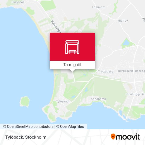Tylöbäck karta