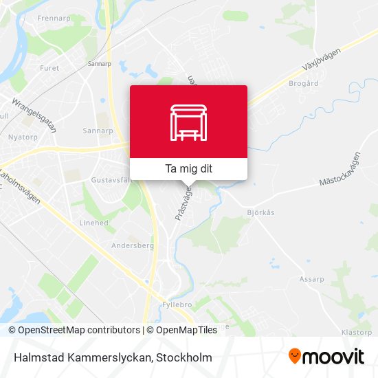 Halmstad Kammerslyckan karta