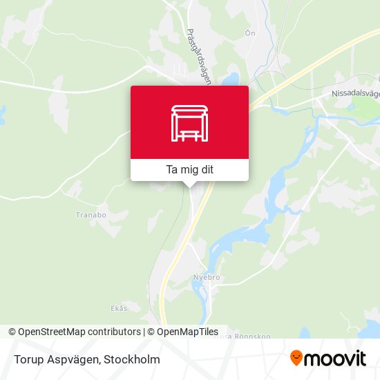Torup Aspvägen karta