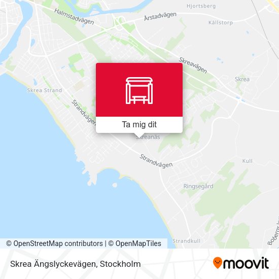 Skrea Ängslyckevägen karta