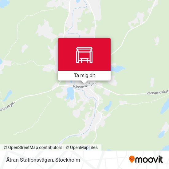 Ätran Stationsvägen karta