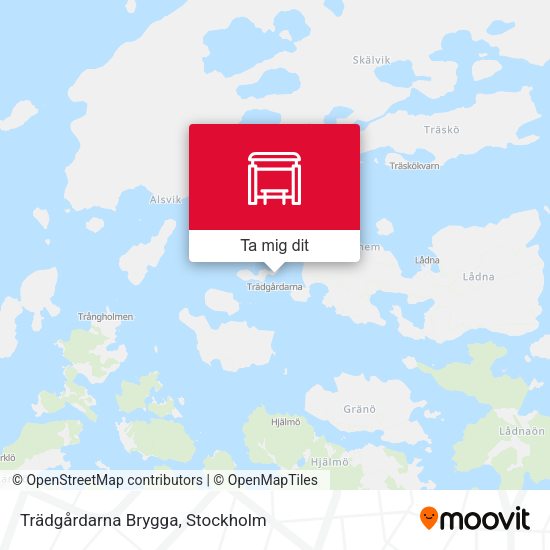 Trädgårdarna Brygga karta