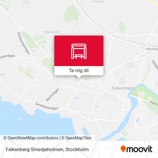 Falkenberg Smedjeholmen karta