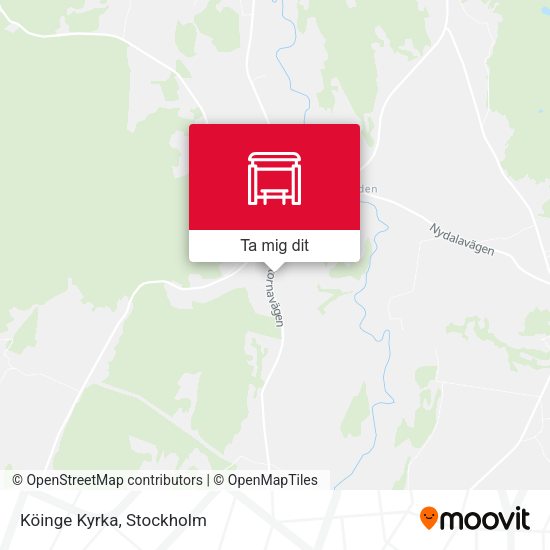 Köinge Kyrka karta