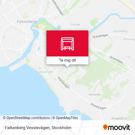 Falkenberg Vesslevägen karta