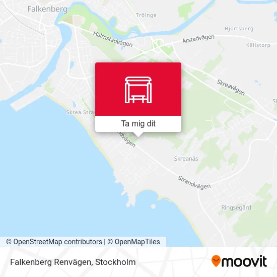 Falkenberg Renvägen karta