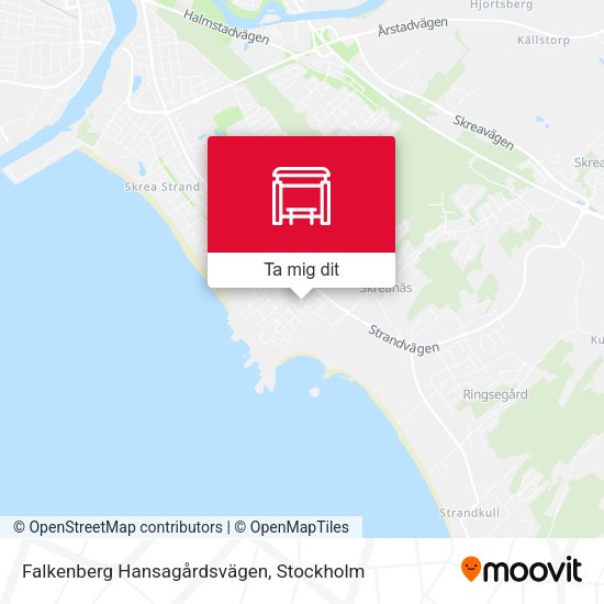 Falkenberg Hansagårdsvägen karta
