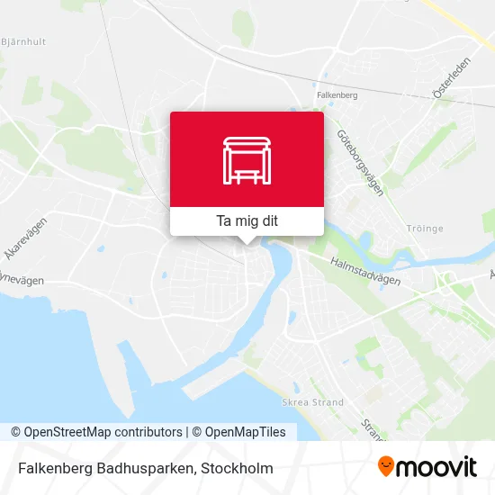 Falkenberg Badhusparken karta
