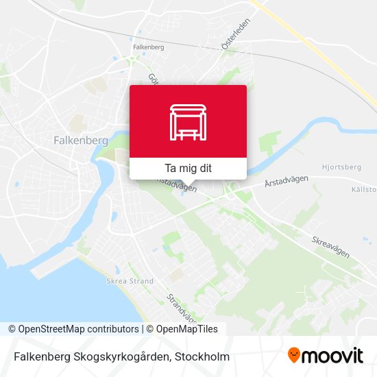 Falkenberg Skogskyrkogården karta