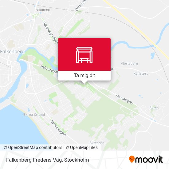 Falkenberg Fredens Väg karta