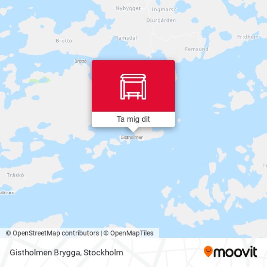 Gistholmen Brygga karta