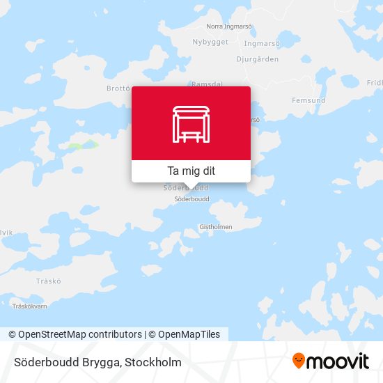 Söderboudd Brygga karta