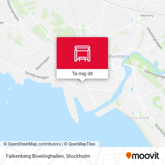 Falkenberg Bowlinghallen karta