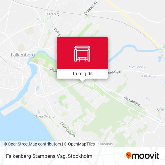 Falkenberg Stampens Väg karta