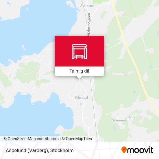 Aspelund (Varberg) karta