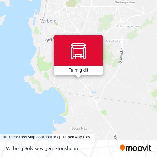 Varberg Solviksvägen karta