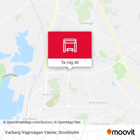 Varberg Vagnvägen Väster karta