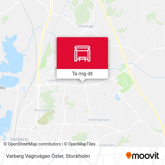 Varberg Vagnvägen Öster karta