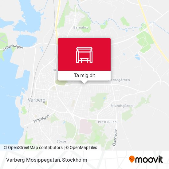 Varberg Mosippegatan karta