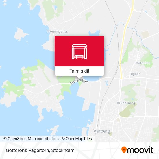 Getteröns Fågeltorn karta