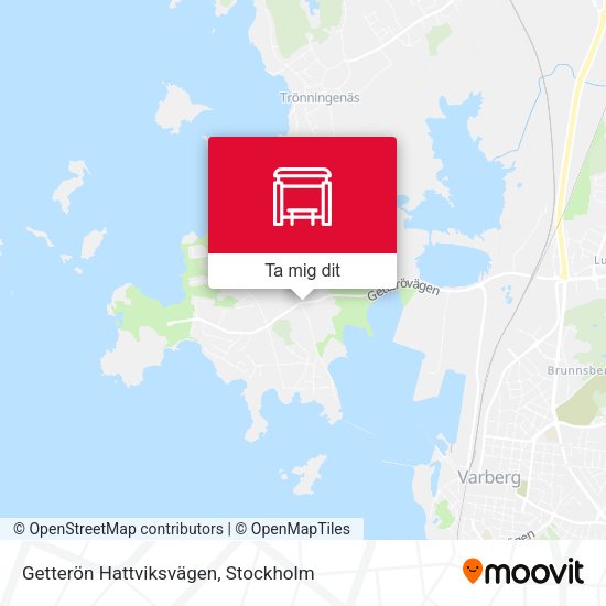 Getterön Hattviksvägen karta