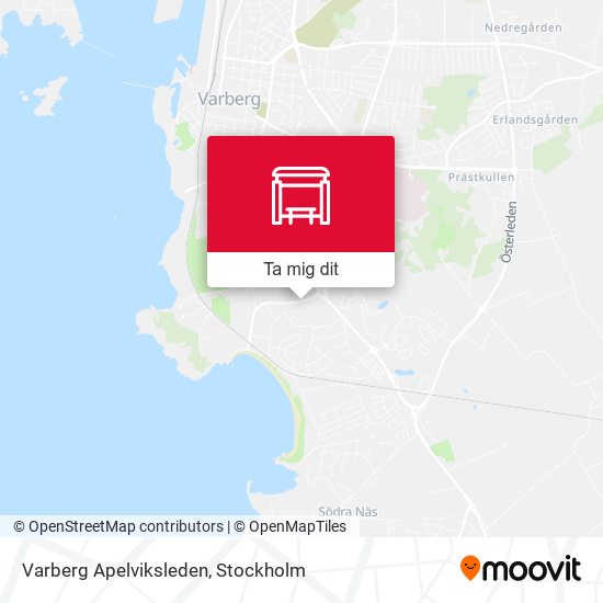 Varberg Apelviksleden karta