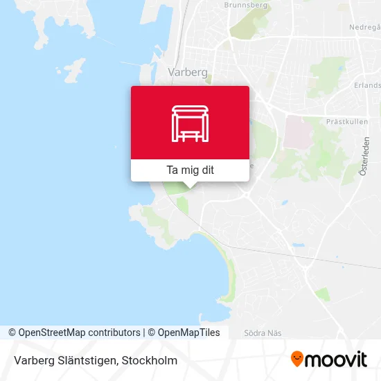 Varberg Släntstigen karta