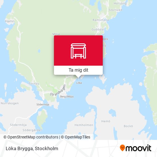 Löka Brygga karta