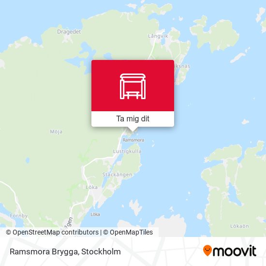 Ramsmora Brygga karta