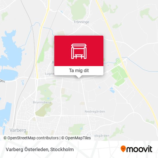 Varberg Österleden karta