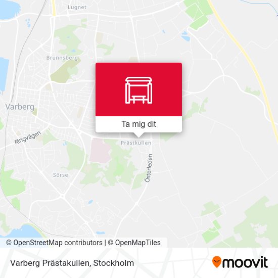 Varberg Prästakullen karta