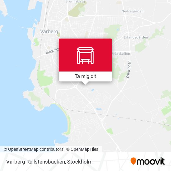 Varberg Rullstensbacken karta