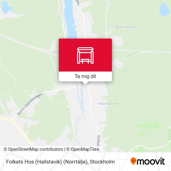 Folkets Hus (Hallstavik) (Norrtälje) karta