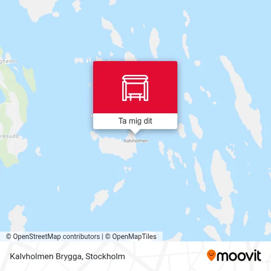 Kalvholmen Brygga karta