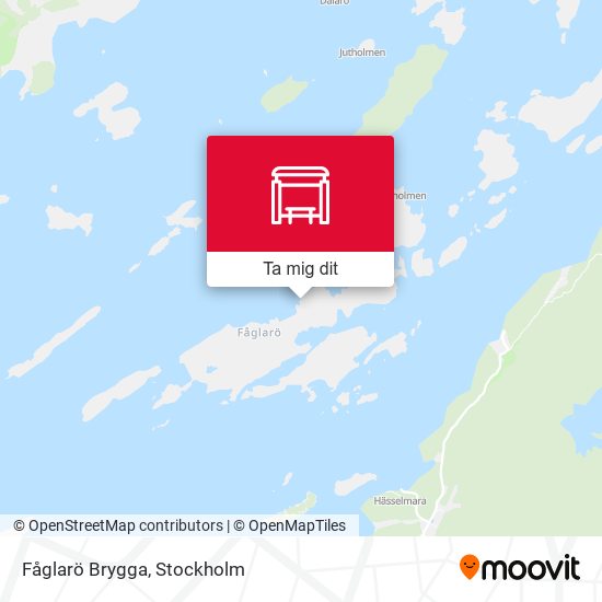 Fåglarö Brygga karta