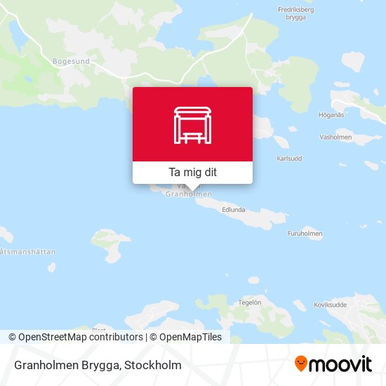Granholmen Brygga karta