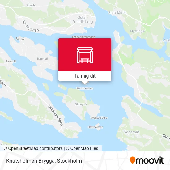 Knutsholmen Brygga karta