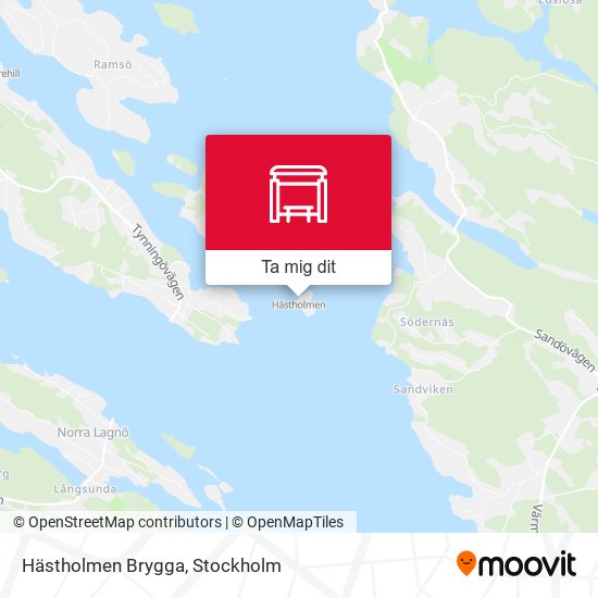 Hästholmen Brygga karta