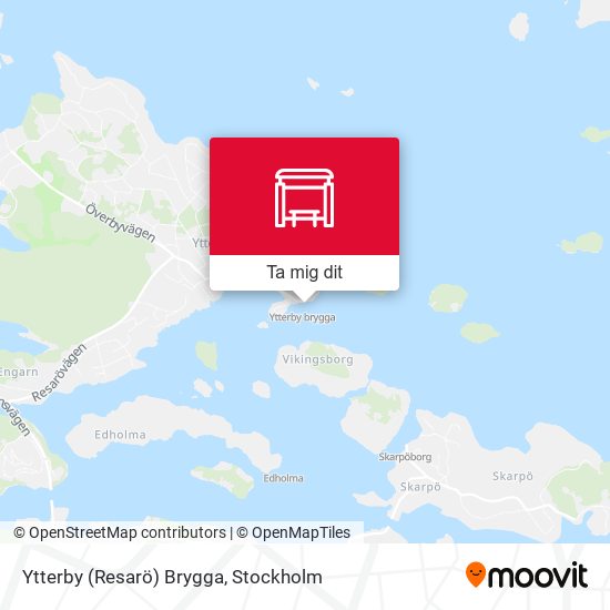Ytterby (Resarö) Brygga karta