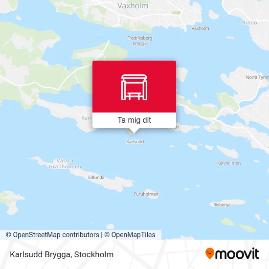 Karlsudd Brygga karta