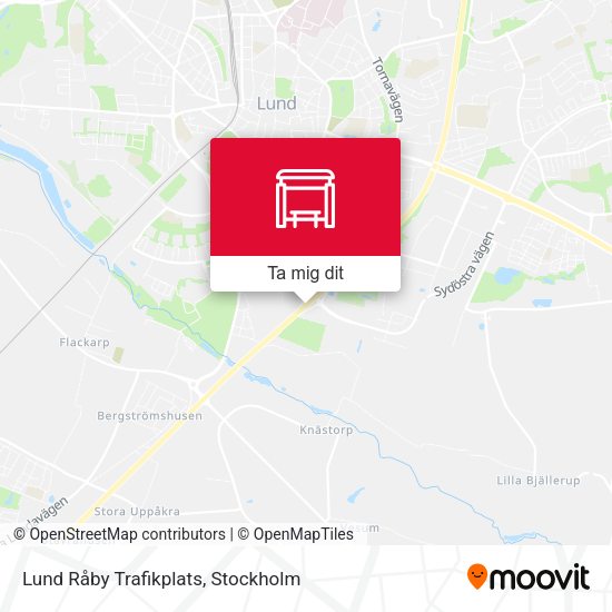 Lund Råby Trafikplats karta