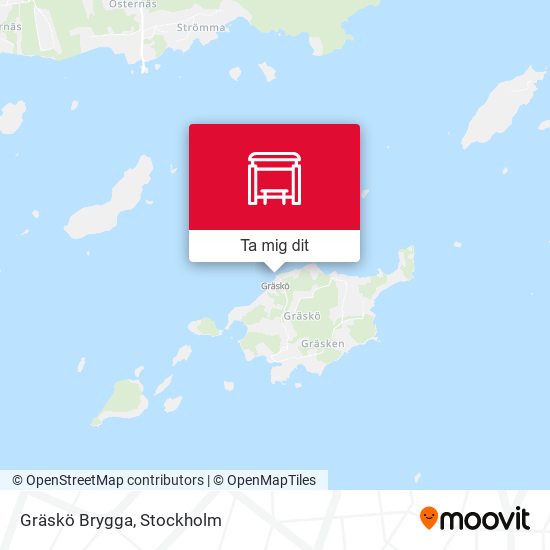 Gräskö Brygga karta