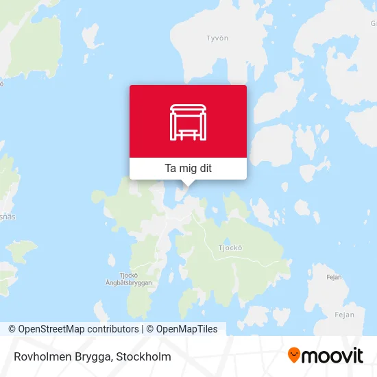 Rovholmen Brygga karta