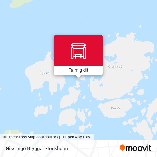 Gisslingö Brygga karta