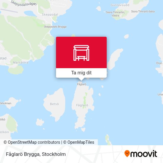 Fåglarö Brygga karta